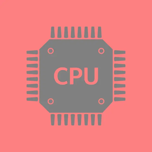 Icona Del Circuito Stampato Schema Tecnologico Simbolo Quadrato Stile Design — Vettoriale Stock