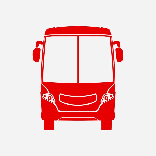 Icona Dell Autobus Simbolo Scuolabus — Vettoriale Stock