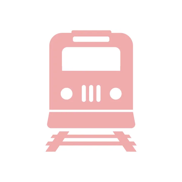 Ikona Vlak Metra Simbol Železniční Stanice Znamení — Stockový vektor