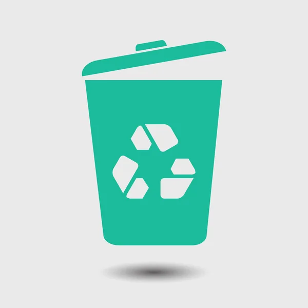 Trash Can Icon Vector Eps10 Illustration — Stock Vector