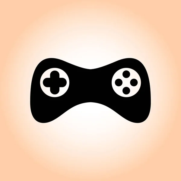 Gamepad Pictogram Vector Platte Ontwerpstijl — Stockvector