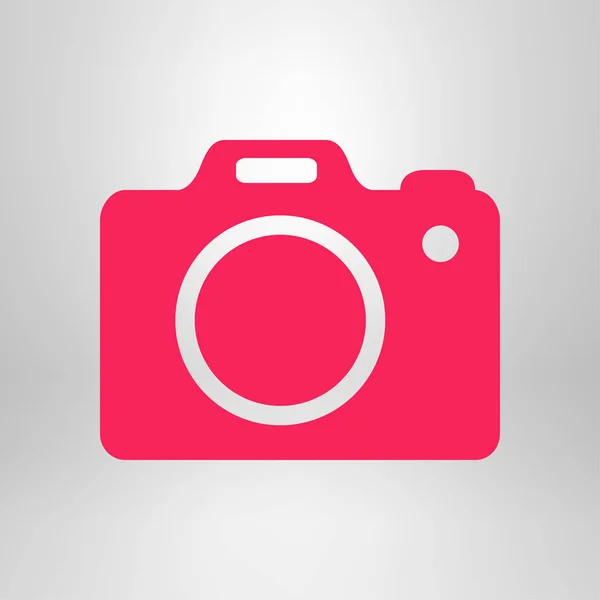 Simbolo Fotocamera Fotografica Icona Del Segno Della Fotocamera Reflex Digitale — Vettoriale Stock