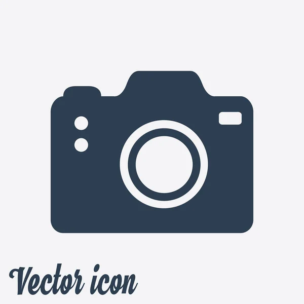 Símbolo Câmara Fotográfica Ícone Sinal Câmera Dslr Câmera Digital Estilo — Vetor de Stock