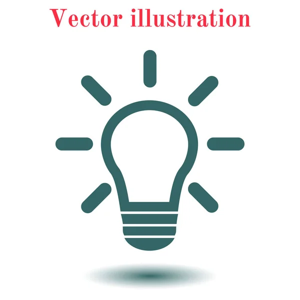 Light Lamp Sign Icon Idea Symbol — Stock Vector