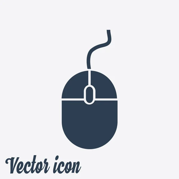 Icono Del Ratón Diseño Plano — Vector de stock