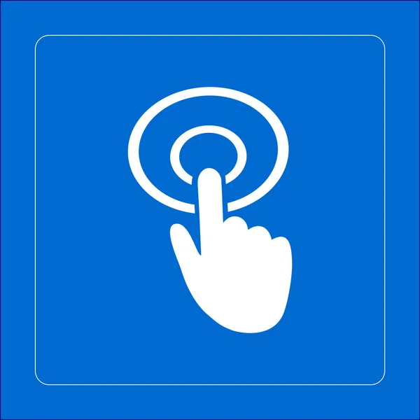 手光标符号图标 手指针符号 网站导航 扁平设计 Epps — 图库矢量图片