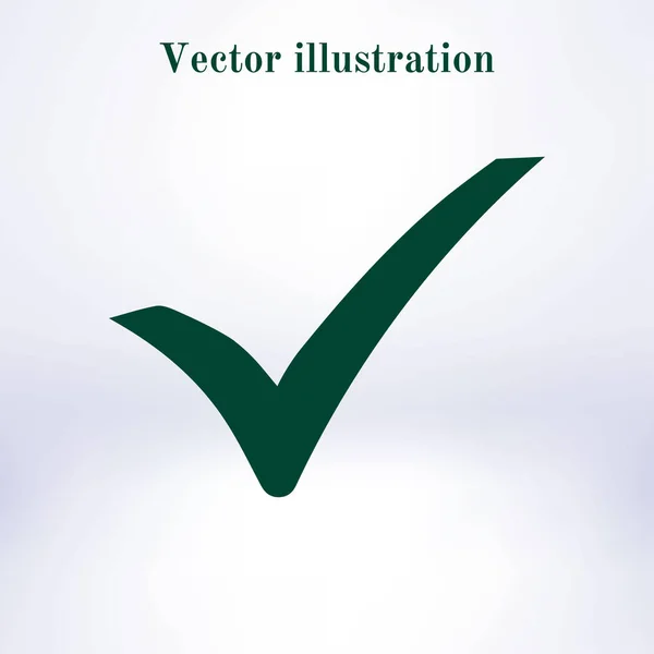 Cochez Icône Style Design Plat Eps Vectoriel — Image vectorielle