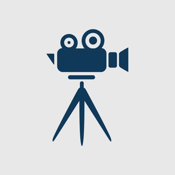 Cinema Camera Icon Flat Design Style Vector Eps — Stock Vector