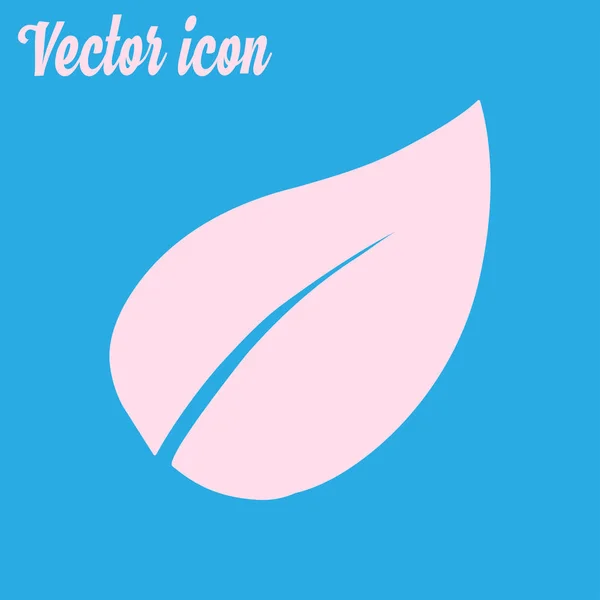 Leaf Icon Fresh Natural Product Organic Product Simbol Flat Design — Stock Vector