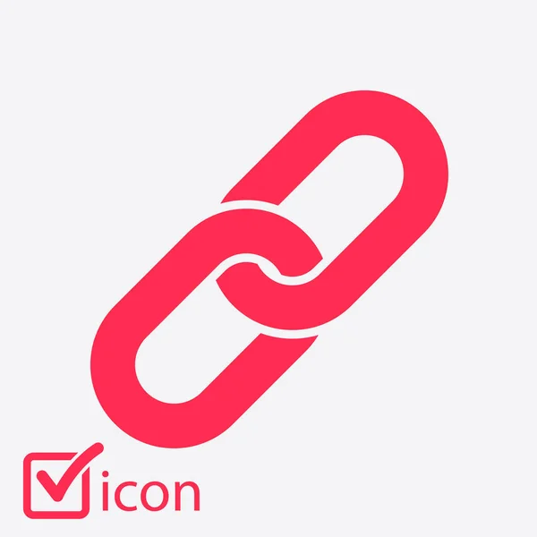 Enlace Único Icon Chain Link Simbol — Vector de stock