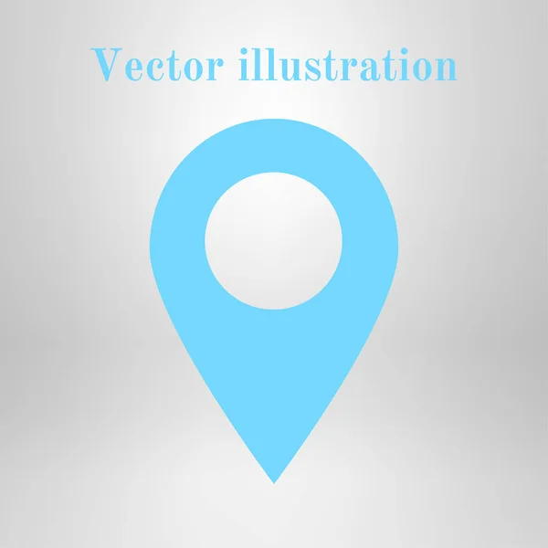Mappa Icona Puntatore Simbolo Posizione Gps Stile Design Piatto Vektor — Vettoriale Stock