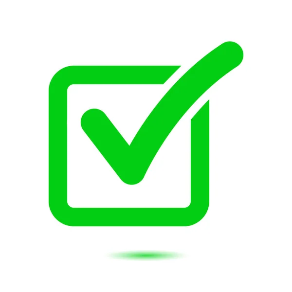 stock vector Check list button icon. Check mark in box sign.