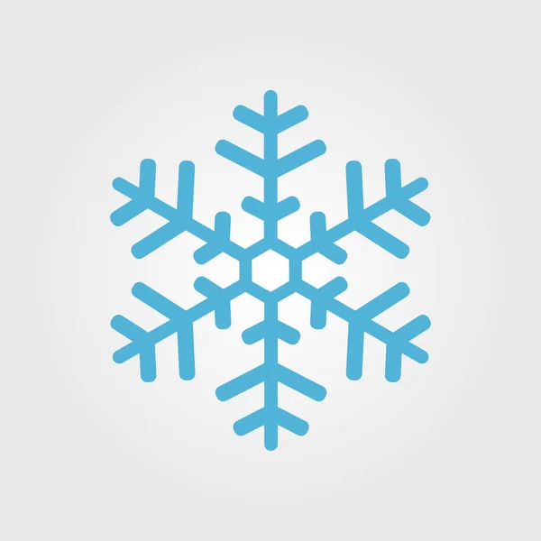 Ícone Floco Neve Decoração Ano Novo —  Vetores de Stock