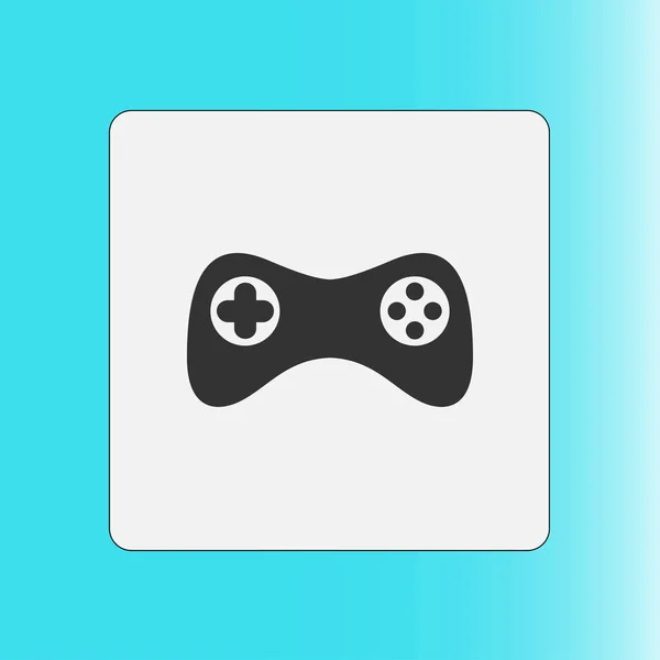 Gamepad Symbol Vektor Flacher Designstil — Stockvektor