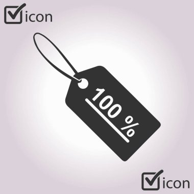 Satılık Etiketler simgesi. Düz tasarım stili. Vektör Eps 10.