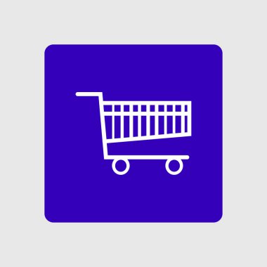 grafik alışveriş düz simgesi