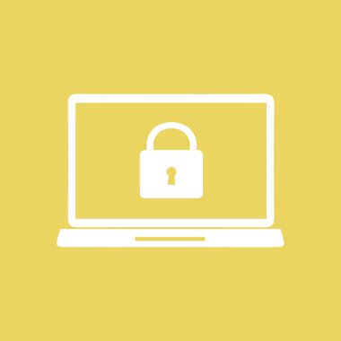 İnternet güvenliği konsepti ikonu. Tanımlama ve koruma simgesi.