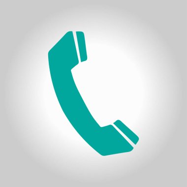 Telefon simgesi. Düz tasarım stili. Vektör Eps 10.