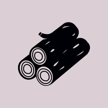 Ahşap simgesi. Tüm oduncu. Yenilenebilir kaynak erkek.