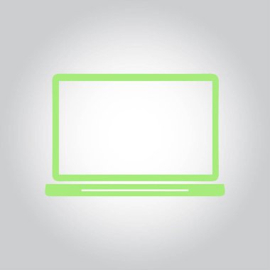 dizüstü bilgisayar kutsal kişilerin resmi, düz tasarım stili, vektör Eps 10, vektör çizim 