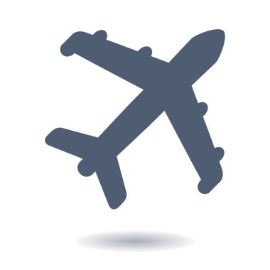 Uçak simgesi. Seyahat erkek. Alt yazıyı uçaktan uçak.