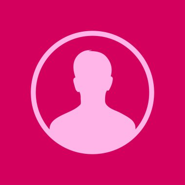 Kullanıcı simgesi simgesi. Kişi sembolü. İnsan avatarı. Düz stil. EPS 10.