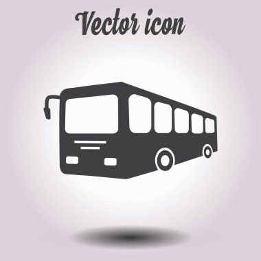 otobüs işareti simgesi. toplu taşıma sembolü.