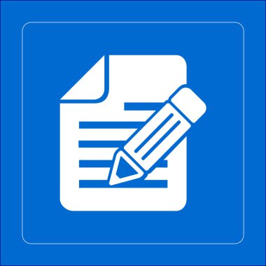 kalem simgesine sahip belge.