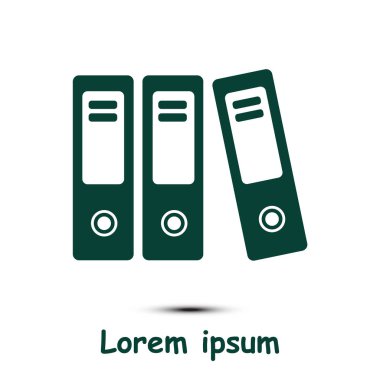 Evrak ve belgeler Office klasörler. Arşiv klasör simgesi. 