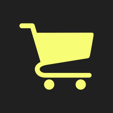 grafik alışveriş düz simgesi
