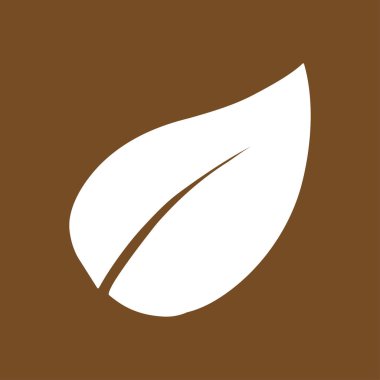 Yaprak simgesi. Taze doğal ürün. Organik ürün erkek. Düz tasarım stili.