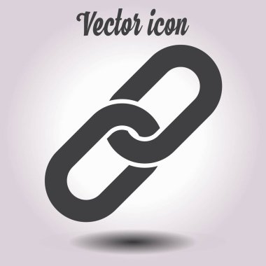 Bağlantı tek simge. Zincir bağlantı erkek.