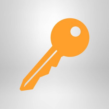 Anahtar simgesi. Kilit erkek. Güvenlik işareti. Düz tasarım stili.