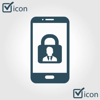 Internet güvenlik kavramı simgesi. Kimlik ve koruma simgesi.