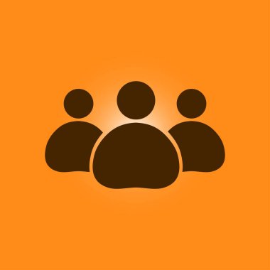 Takım iş simgesi. Ofis çalışanları ve iş takım.