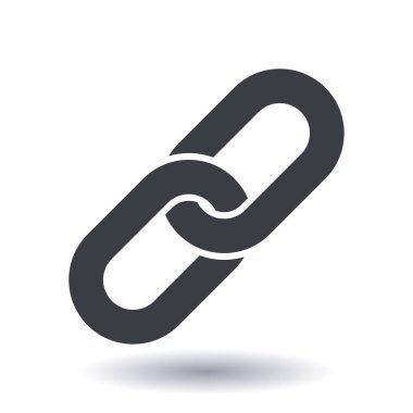 Bağlantı tek simge. Zincir bağlantı erkek.