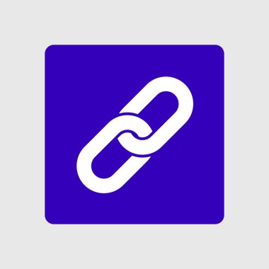 Bağlantı tek simge. Zincir bağlantı erkek.