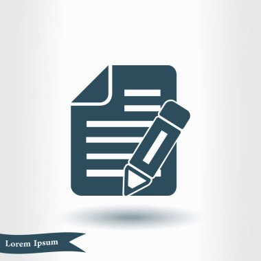 belge simgesi. vektör illüstrasyonu