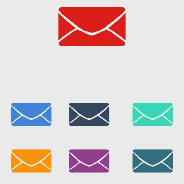 Düz simgesi mektup. Posta simgesini. 