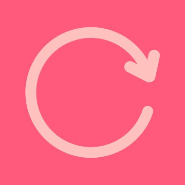 Ciircular ok işareti simge vektör.