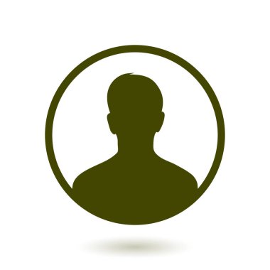 Kullanıcı simgesi simgesi. Kişi sembolü. İnsan avatarı. Düz stil. EPS 10.