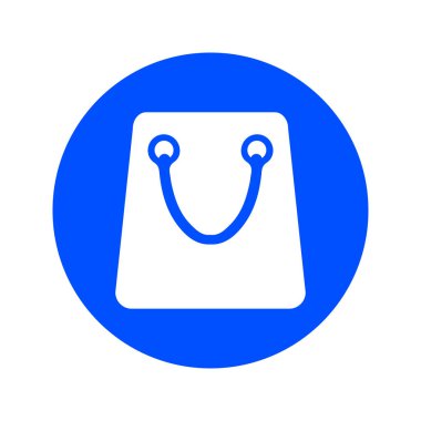 Alışveriş poşeti ikonu. vektör illüstrasyonu