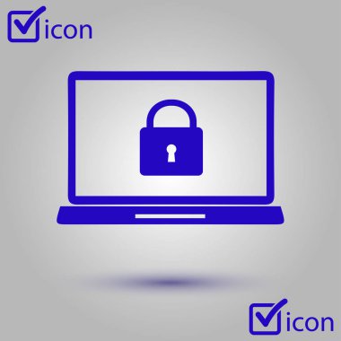 Internet güvenlik kavramı simgesi. Kimlik ve koruma simgesi.