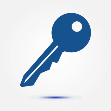 Anahtar simgesi. Kilit erkek. Güvenlik işareti. Düz tasarım stili.