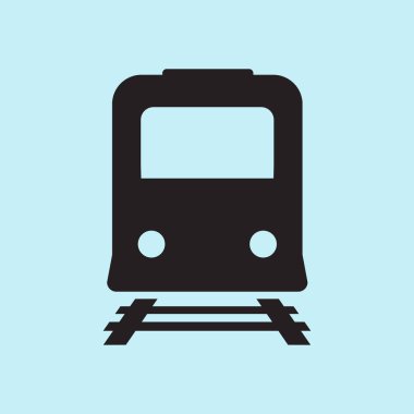 Tren simgesi. Metro erkek. Tren istasyonu işareti.