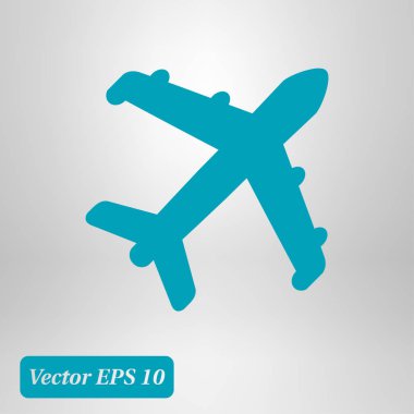 Uçak simgesi. Seyahat erkek. Alt yazıyı uçaktan uçak.