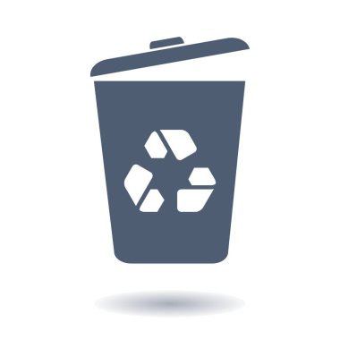 çöp kutusu simgesini, vektör eps10 çizim 