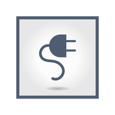 Vektör elektrik dolgu ağı düz simgesi.