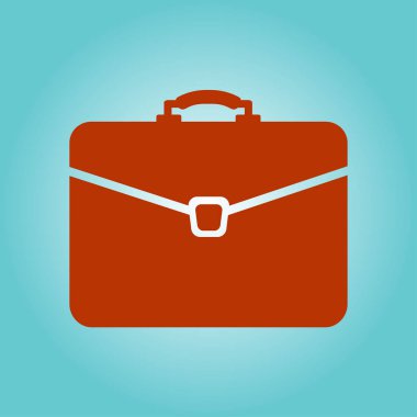 Evrak çantası ikonu, vektör illüstrasyonu. düz tasarım biçimi 