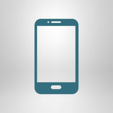 Akıllı telefon simgesinin vektör illüstrasyonu 